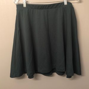 Green flowy skirt